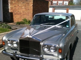Silver Rolls Royce for wedding hire in Southsea